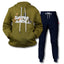 Kids Brushed Fleece Combo - Animal - Avo/Black
