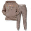 Kids Unbrushed Fleece Combo - Brown