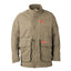 Men's Padded Plain Parka Jacket Khaki
