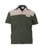Kiddies Adventure Colour Block S/S Shirt - Military/Khaki