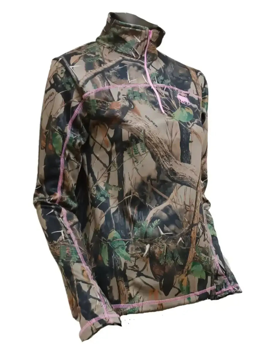 3D Ladies Active 1/4 Zipper