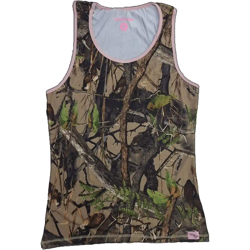 3D/Pink  Ladies Spandex  Vest-L Main image