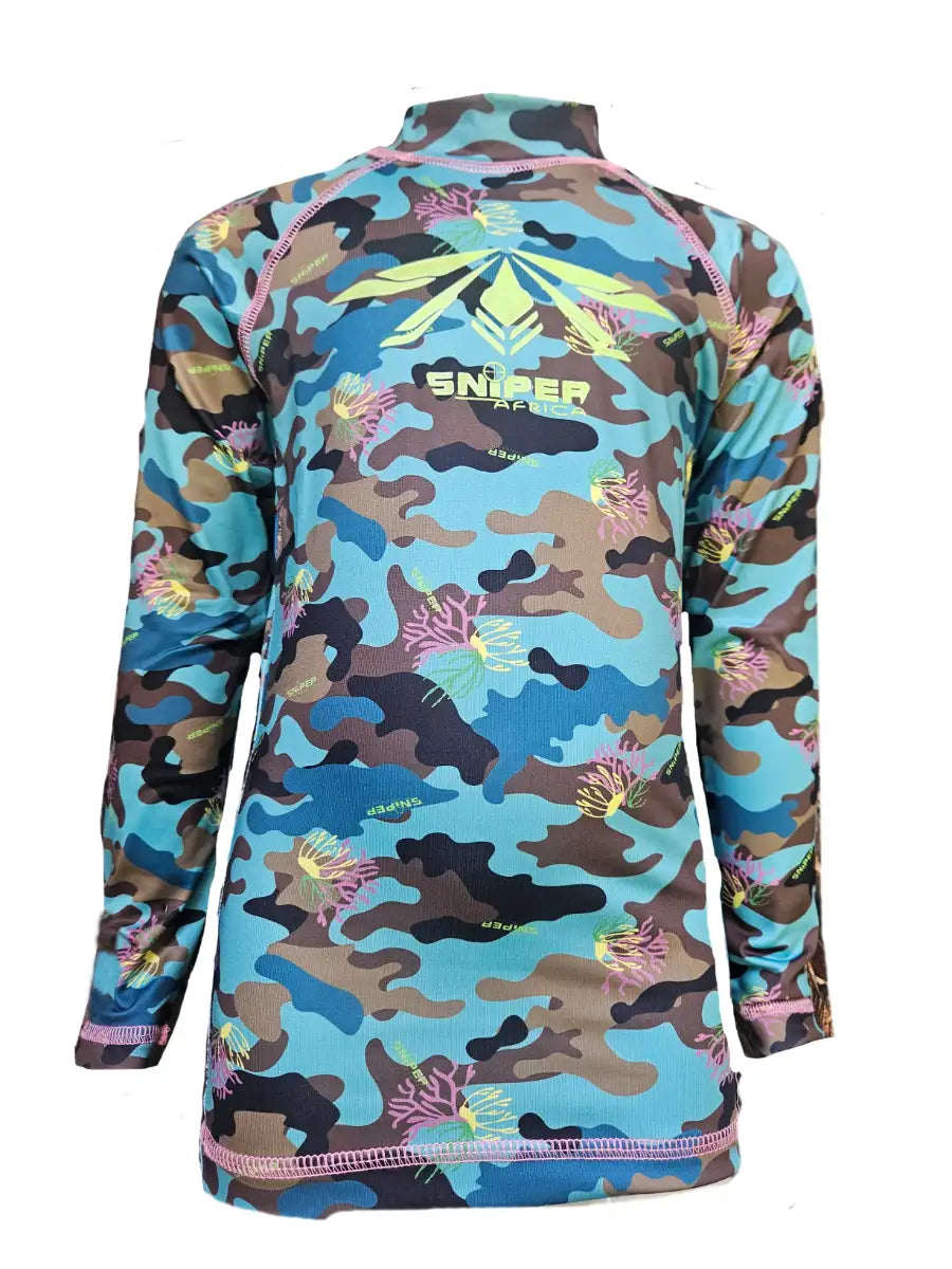 Boys Rash Vest L/S - Coral Main image