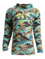 Boys Rash Vest Long Sleeve Coral Kids