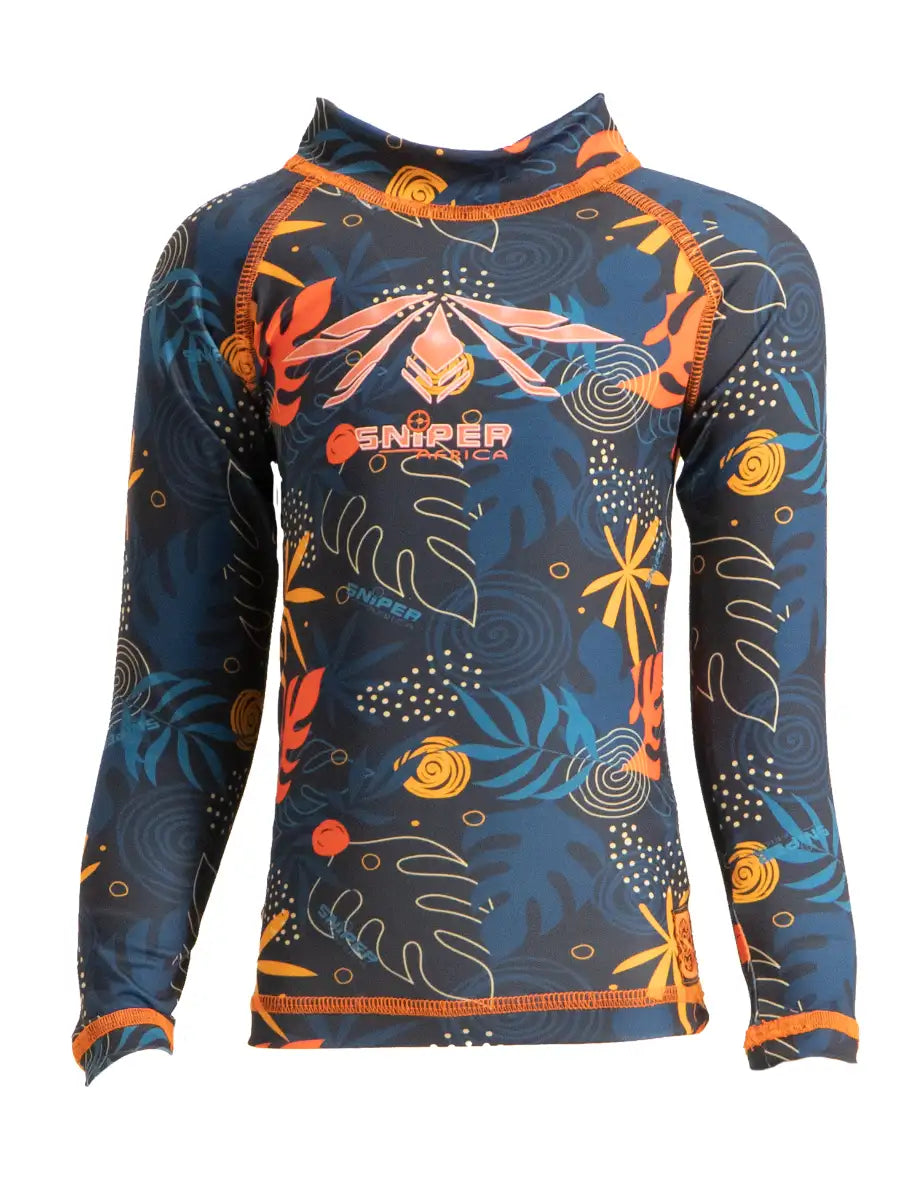Boys Rash Vest Long Sleeve Tropical
