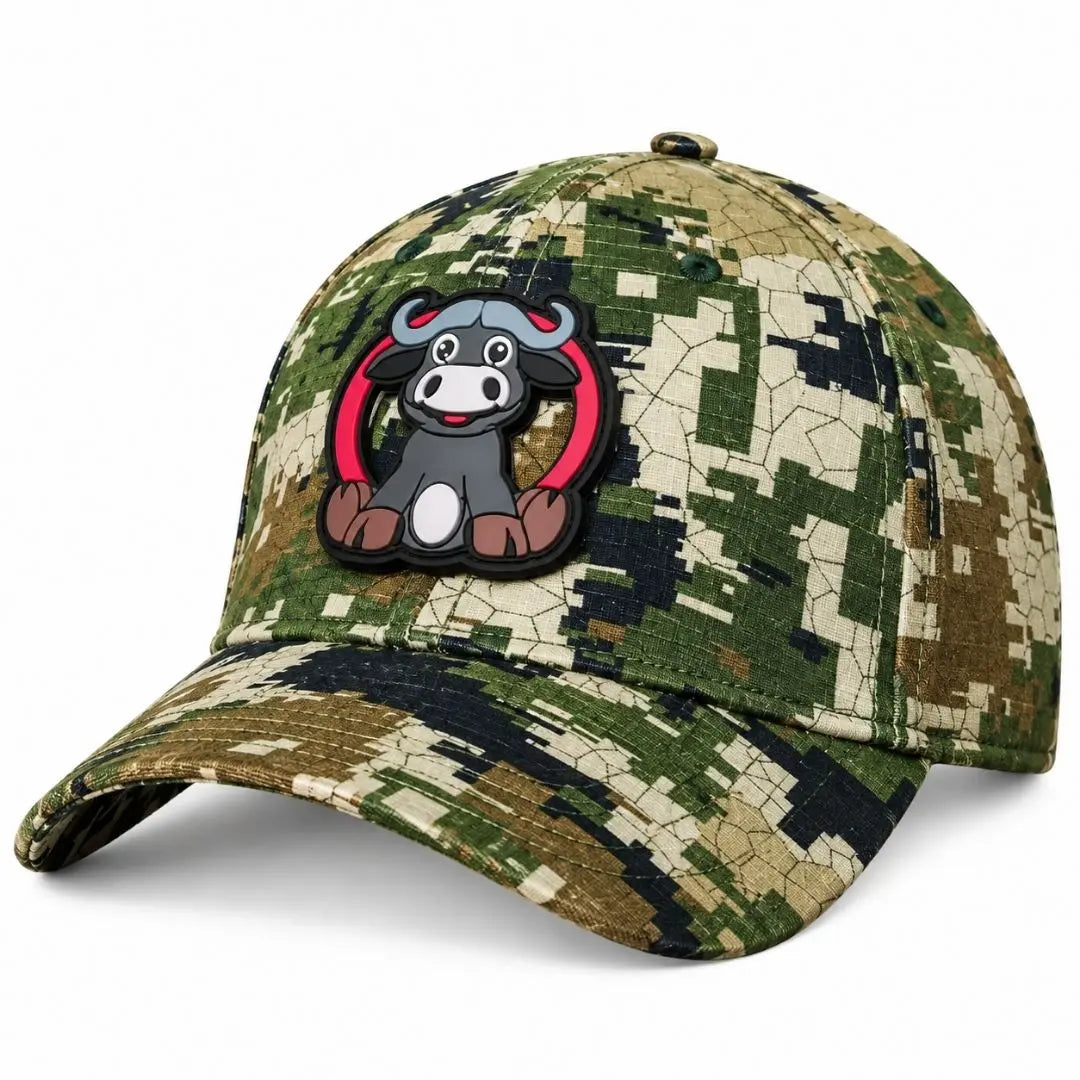 Buffy Peak Cap with removable patch - Pixelate