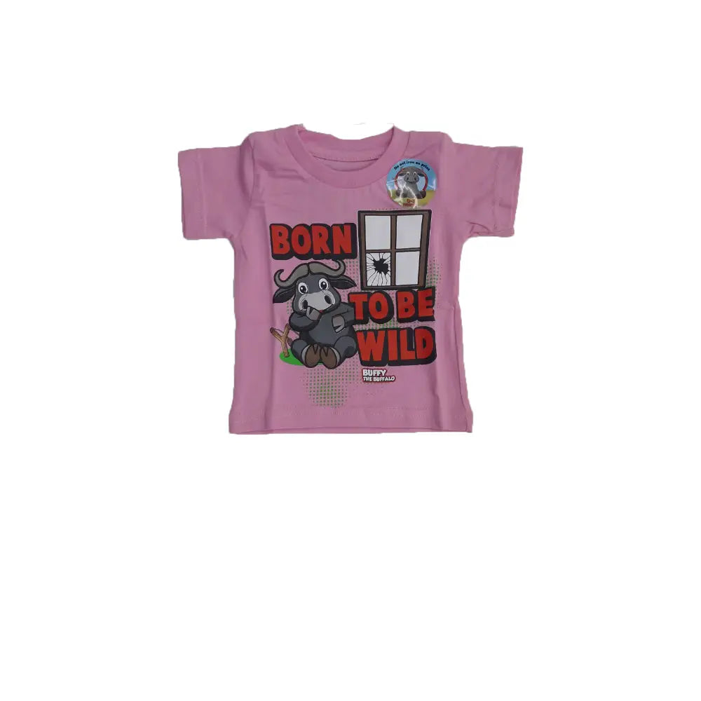 Pink Born To Be Wild T-Shirt 3/6Months
