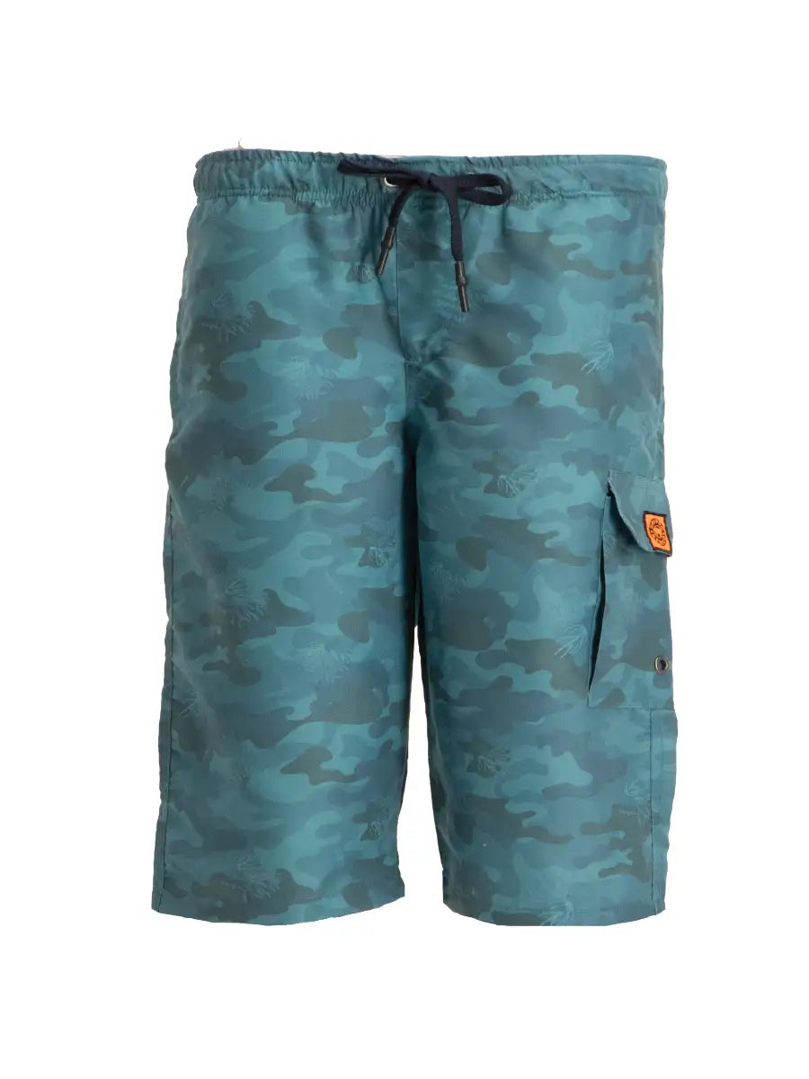 Youth 3/4 Swim Shorts Coral Surf