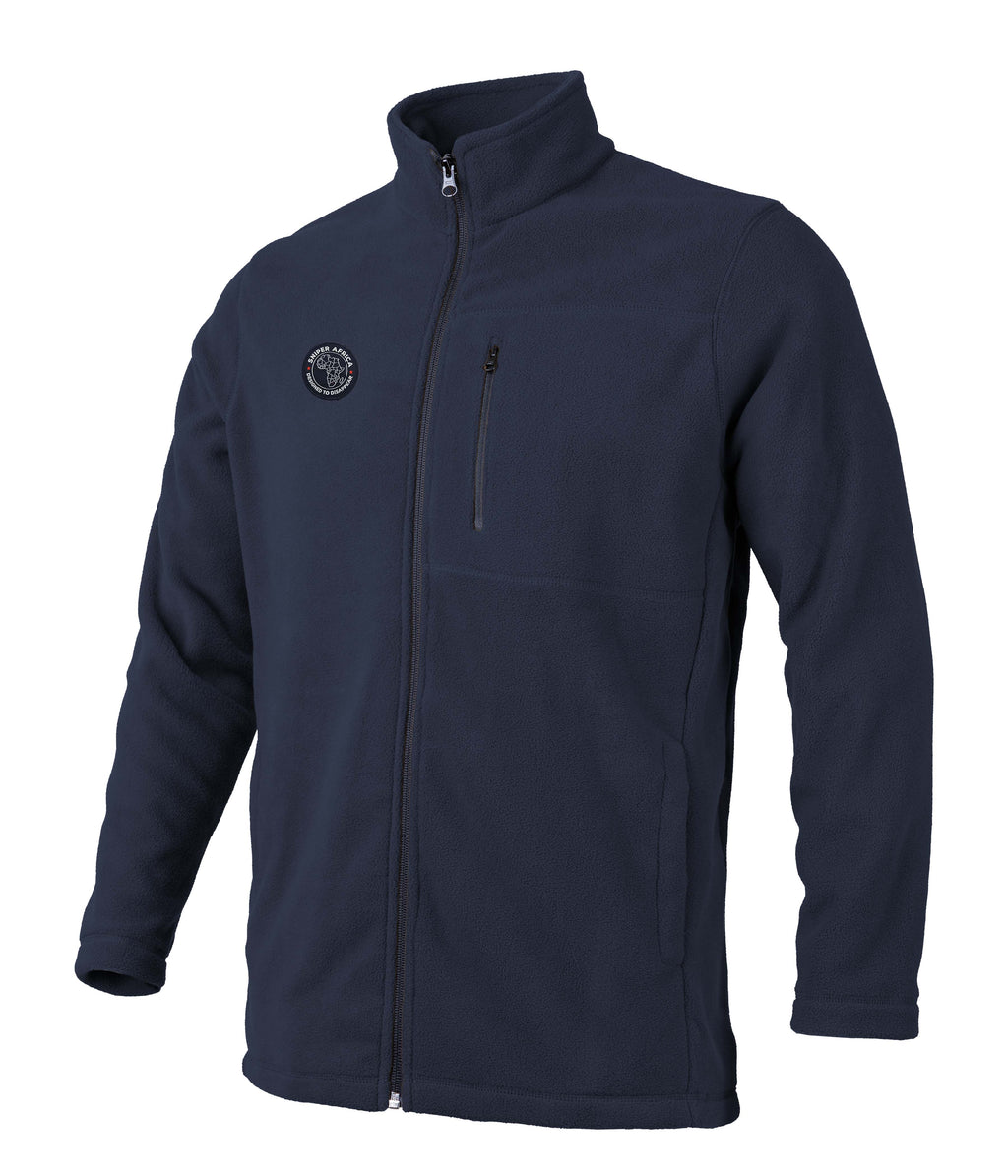 EDW Fleece Zipper Top - Navy Blue