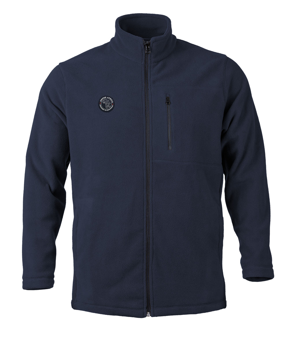 EDW Fleece Zipper Top - Navy Blue