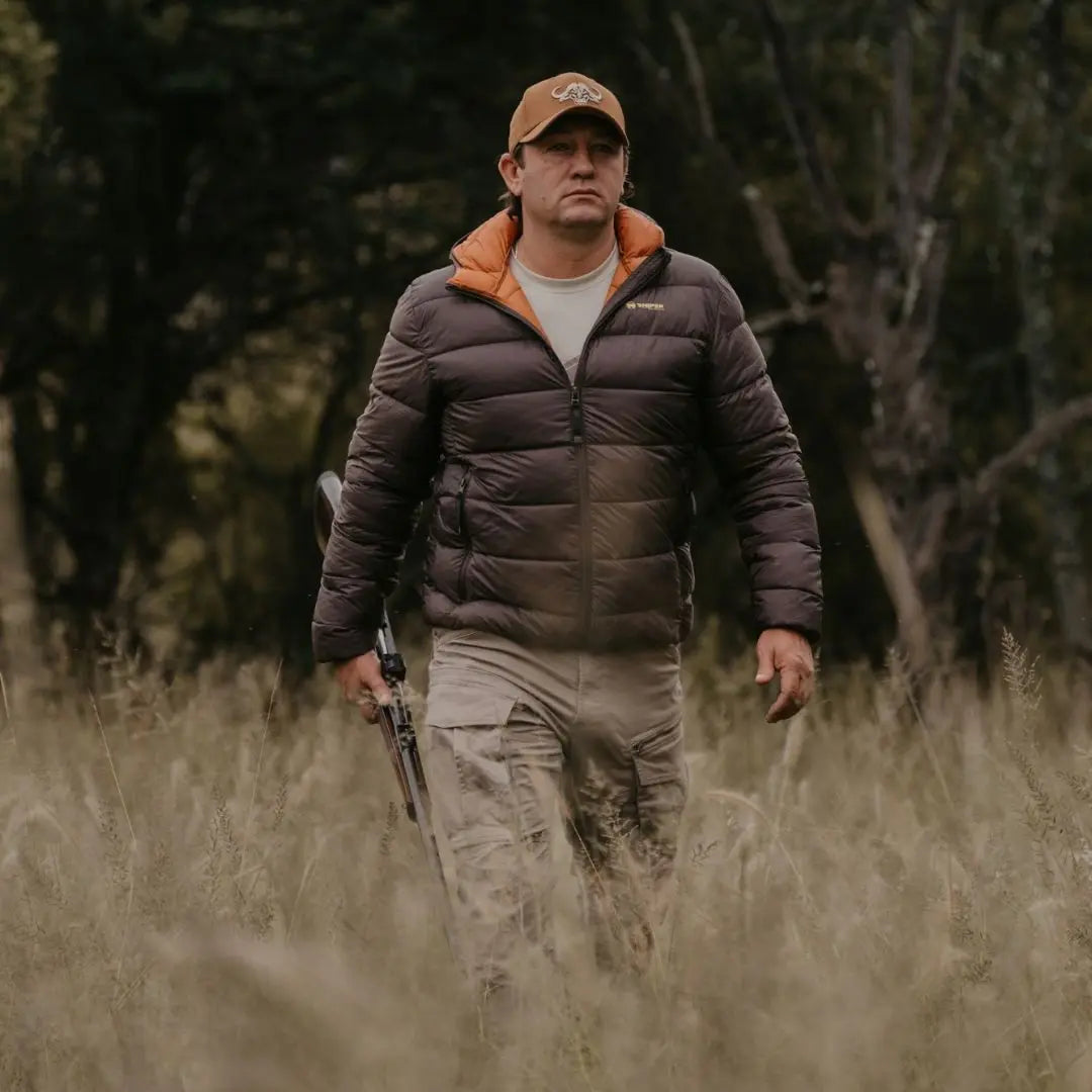 Kalahari Puffer Jacket - Choc Secondary image