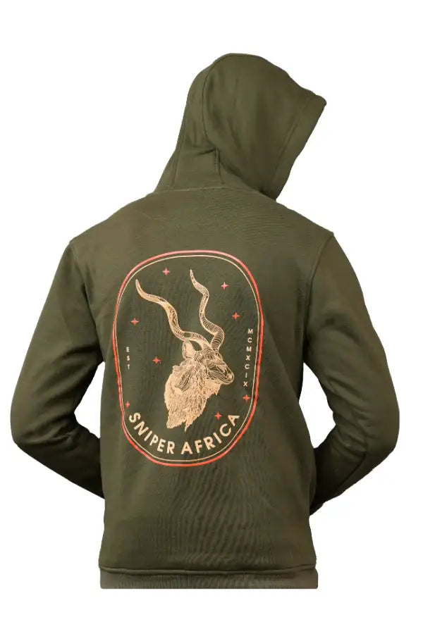 Hoody Printed Kudu Olive