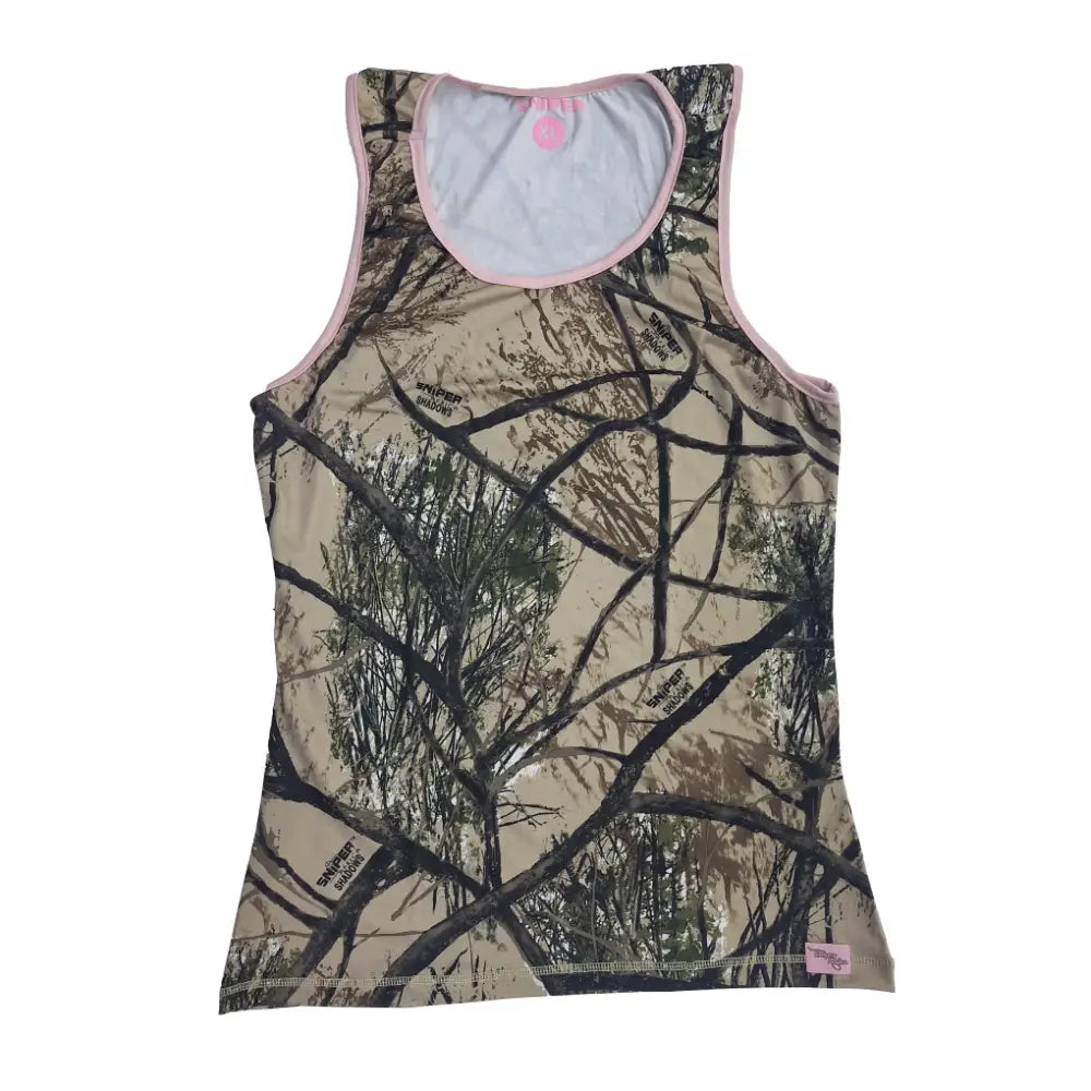 Shadows/Pink  Ladies Spandex  Vest-L