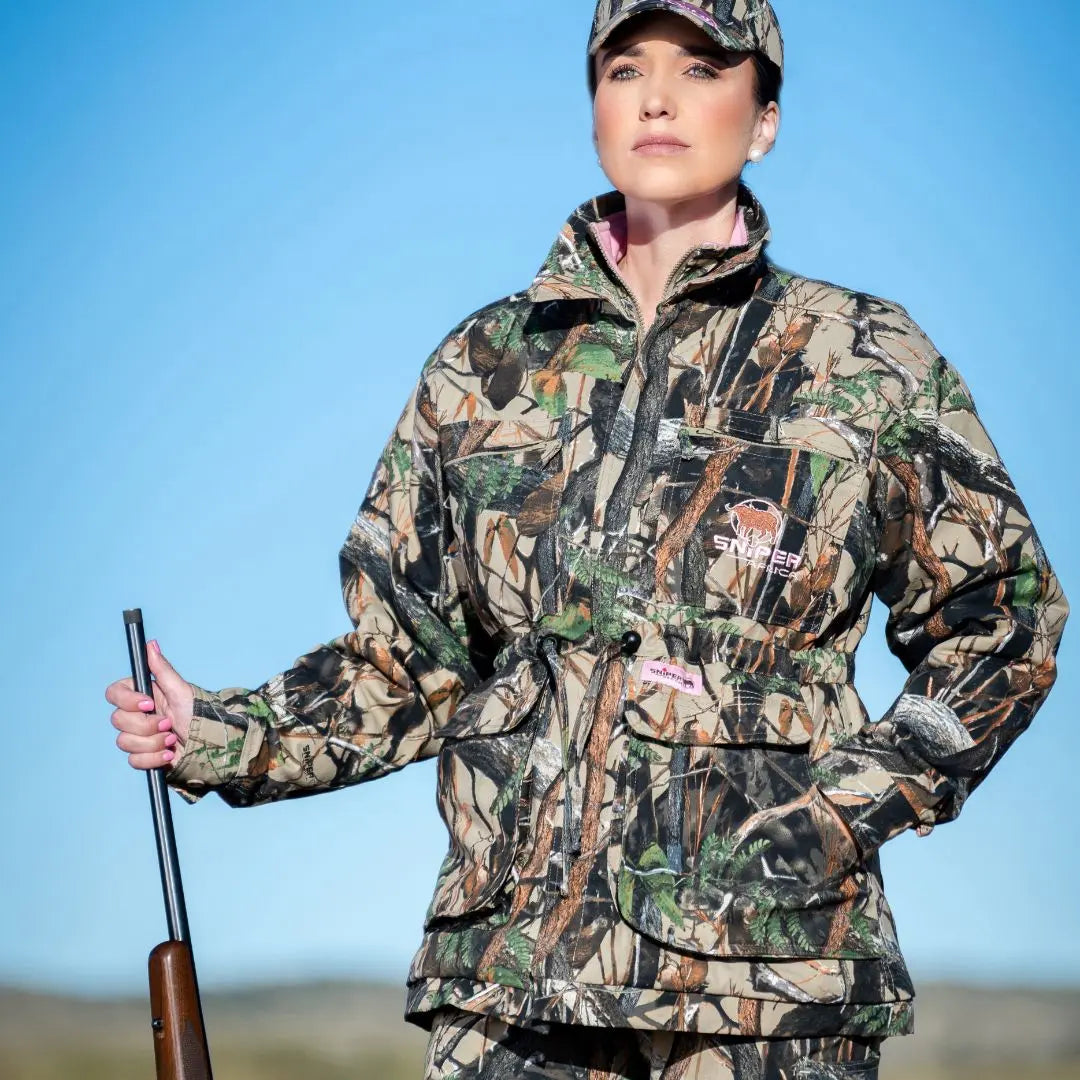 Ladies Hunting Parka Jacket 3D/Pink Secondary image