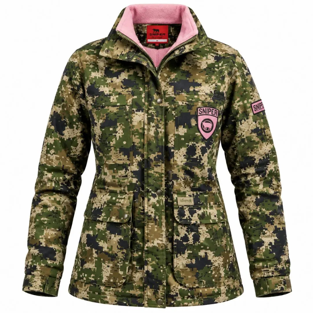 Sniper Africa Ladies Hunting Parka Jacket Pixelate product image Main image