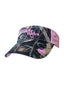 Ladies Cap Pink Vizor 3D