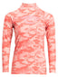 Ladies Rash Vest L/S Coral Pink