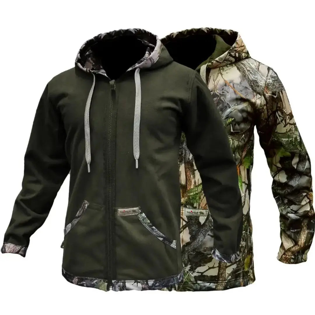 Men's Double-Sided Reversible Hoody 3D/Olive