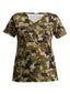 Ladies V-Neck Performance T-Shirt - Pixelate