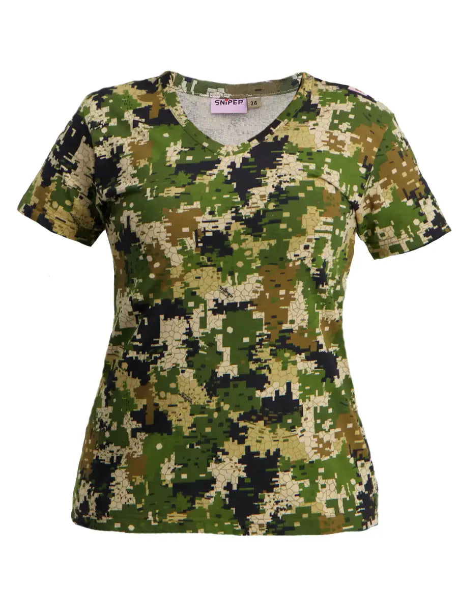 Ladies-Short Sleeve T Shirt - Pixelate Main image