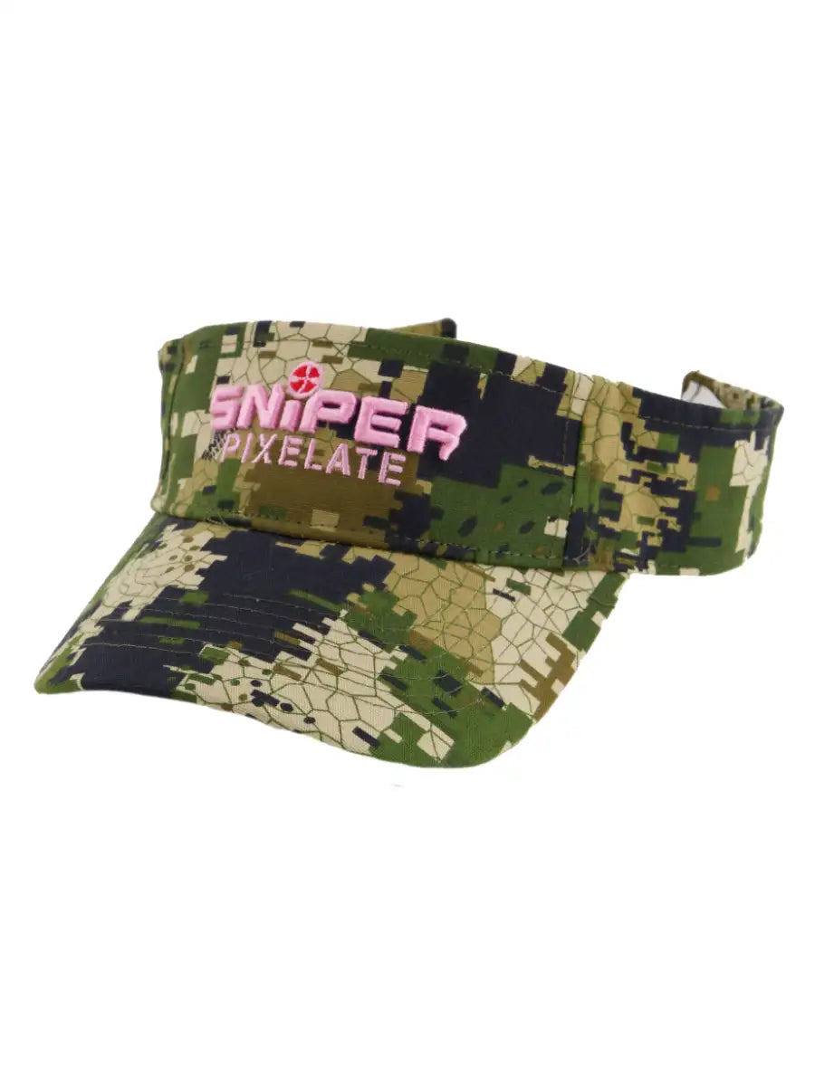 Ladies Cap Pink Vizor Pixelate Main image