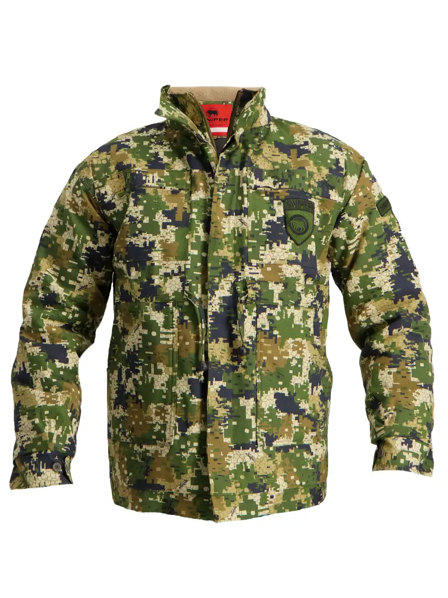 Youth Hunting Camouflage Parka Jacket Pixelate