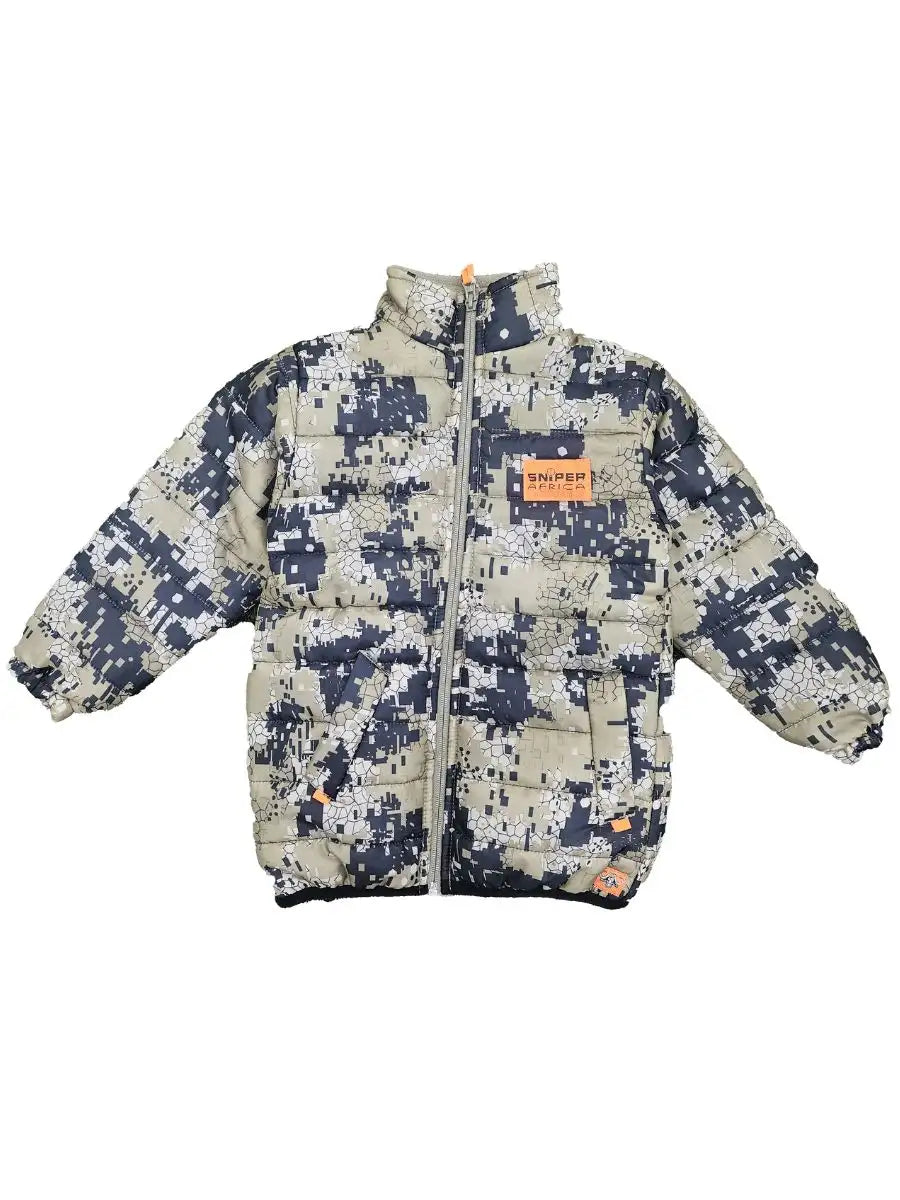 Kiddies Puffer Jacket Pixelate