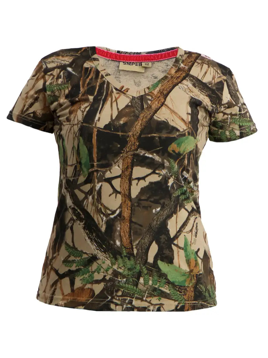 Ladies-Short Sleeve T Shirt - 3D