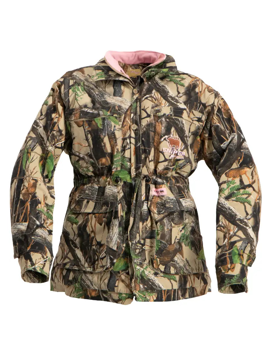 Ladies Hunting Parka Jacket 3D/Pink Main image