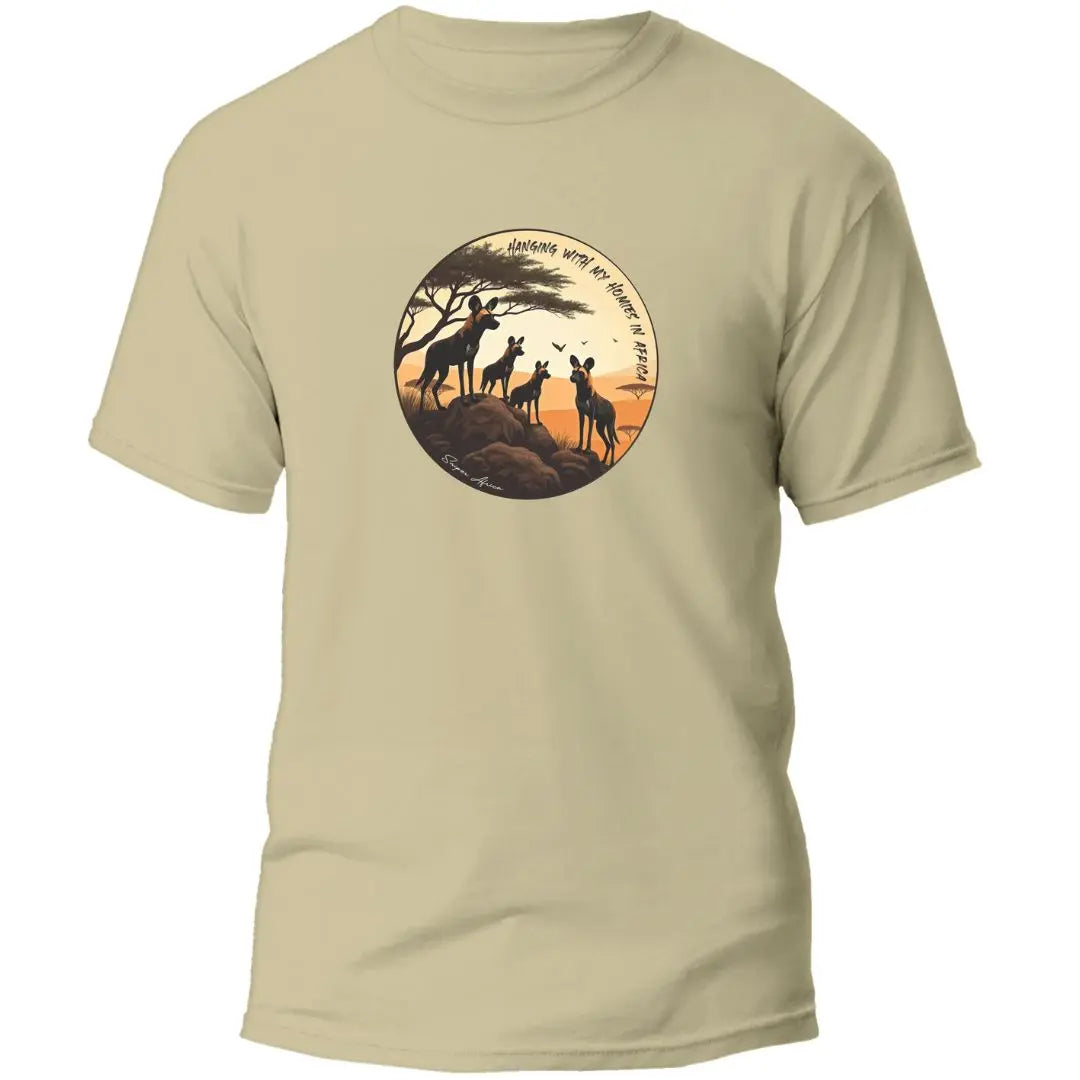 Wild Dogs Mens T- Shirt - Walnut Main image