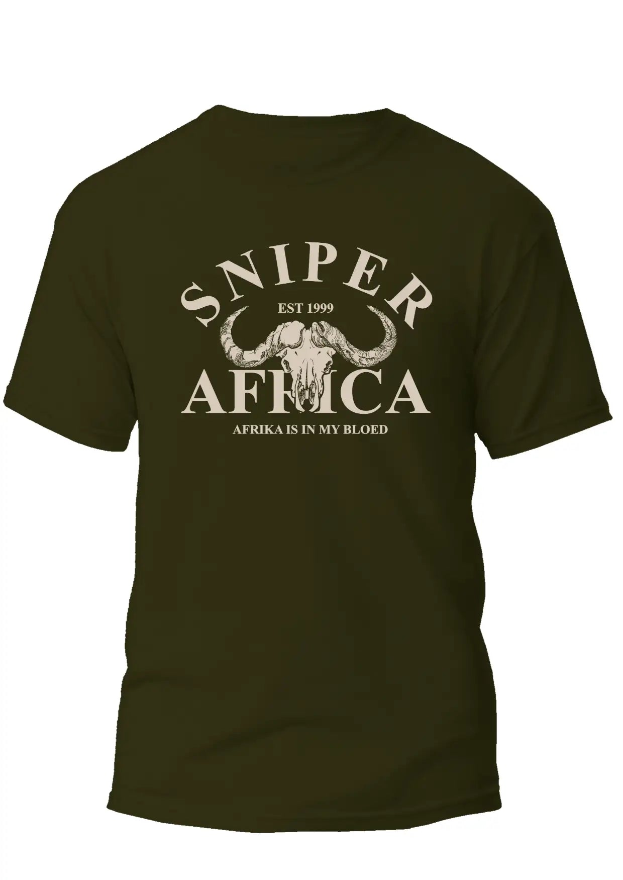 Afrika Mens T- Shirt - M/Olive