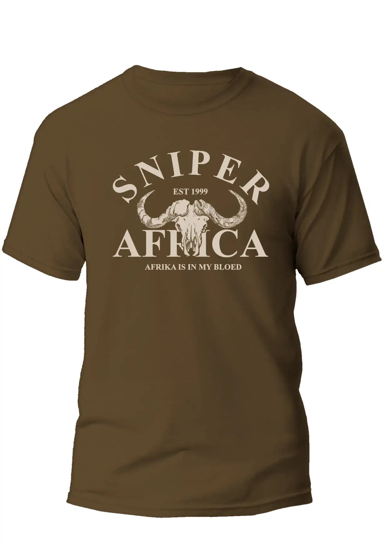Afrika Mens T- Shirt - Walnut