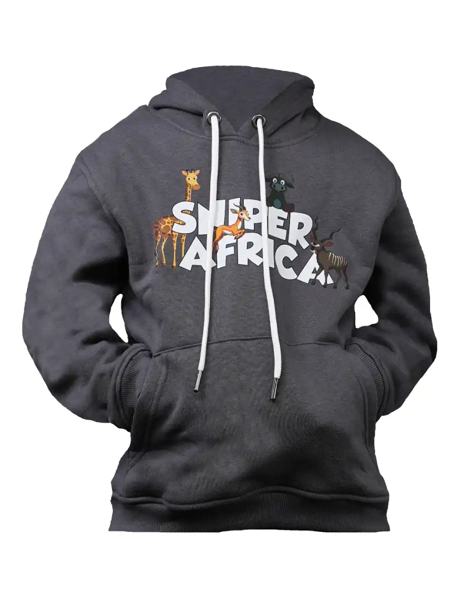 Boys Hoody Medium Weight Animal Print