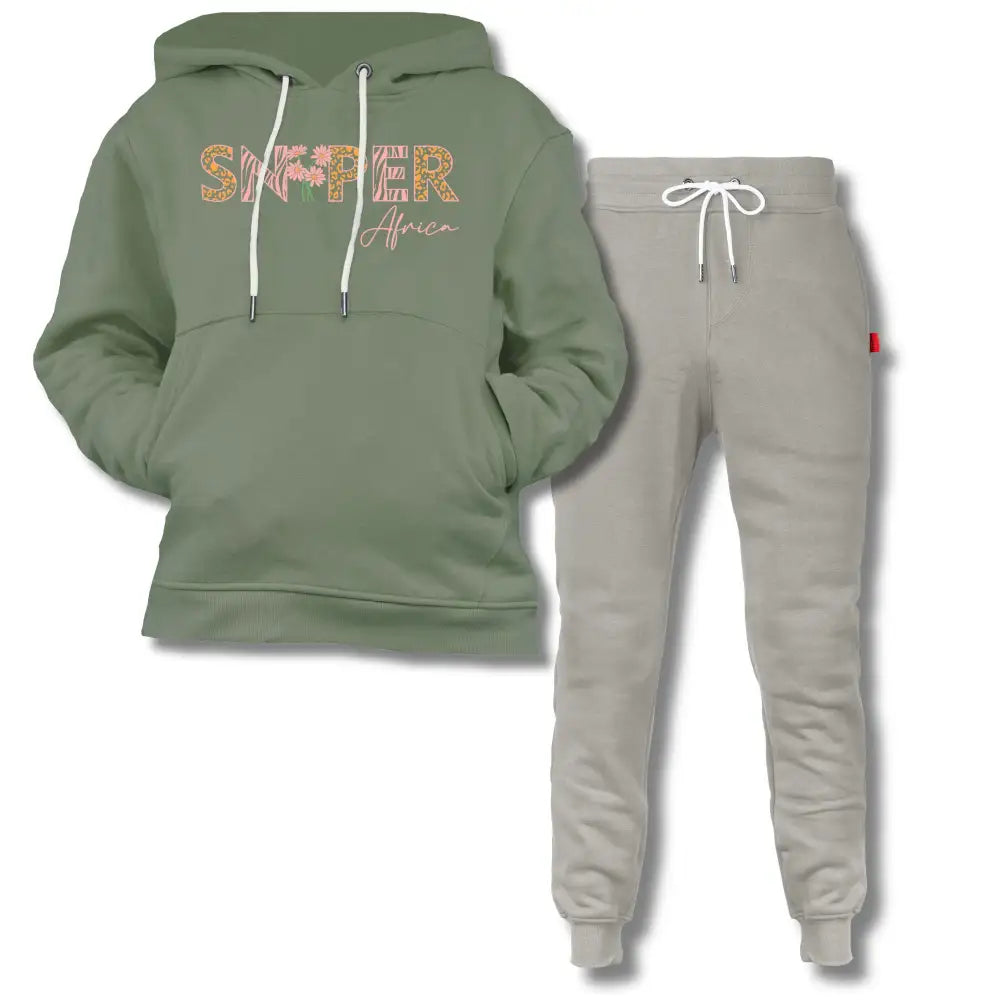 Kids Unbrushed Fleece Combo - Fatigue Green/Stone