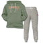 Kids Unbrushed Fleece Combo - Fatigue Green/Stone