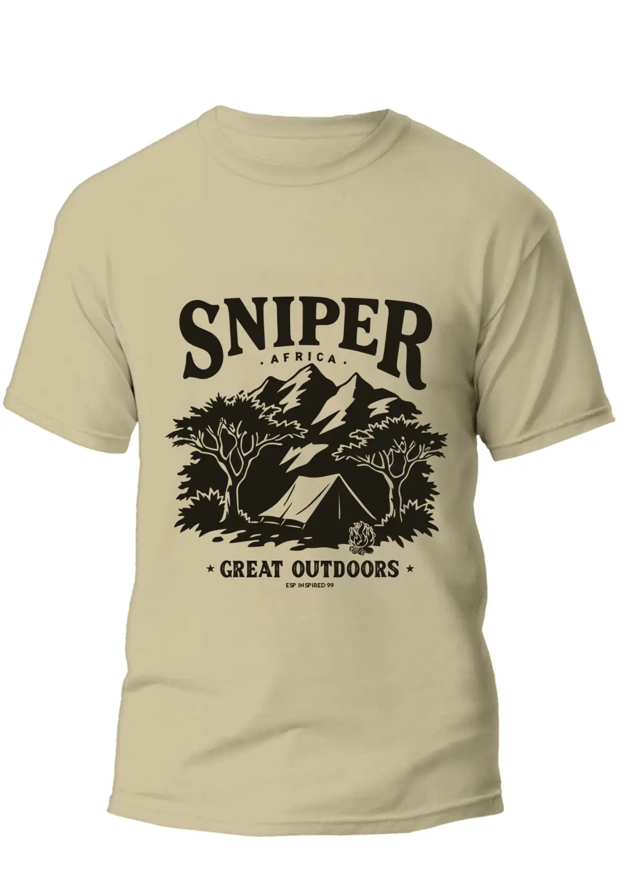 Great Outdoors Mens T - Shirt - Dark Stone