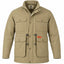 Men's Padded Plain Parka Jacket Khaki