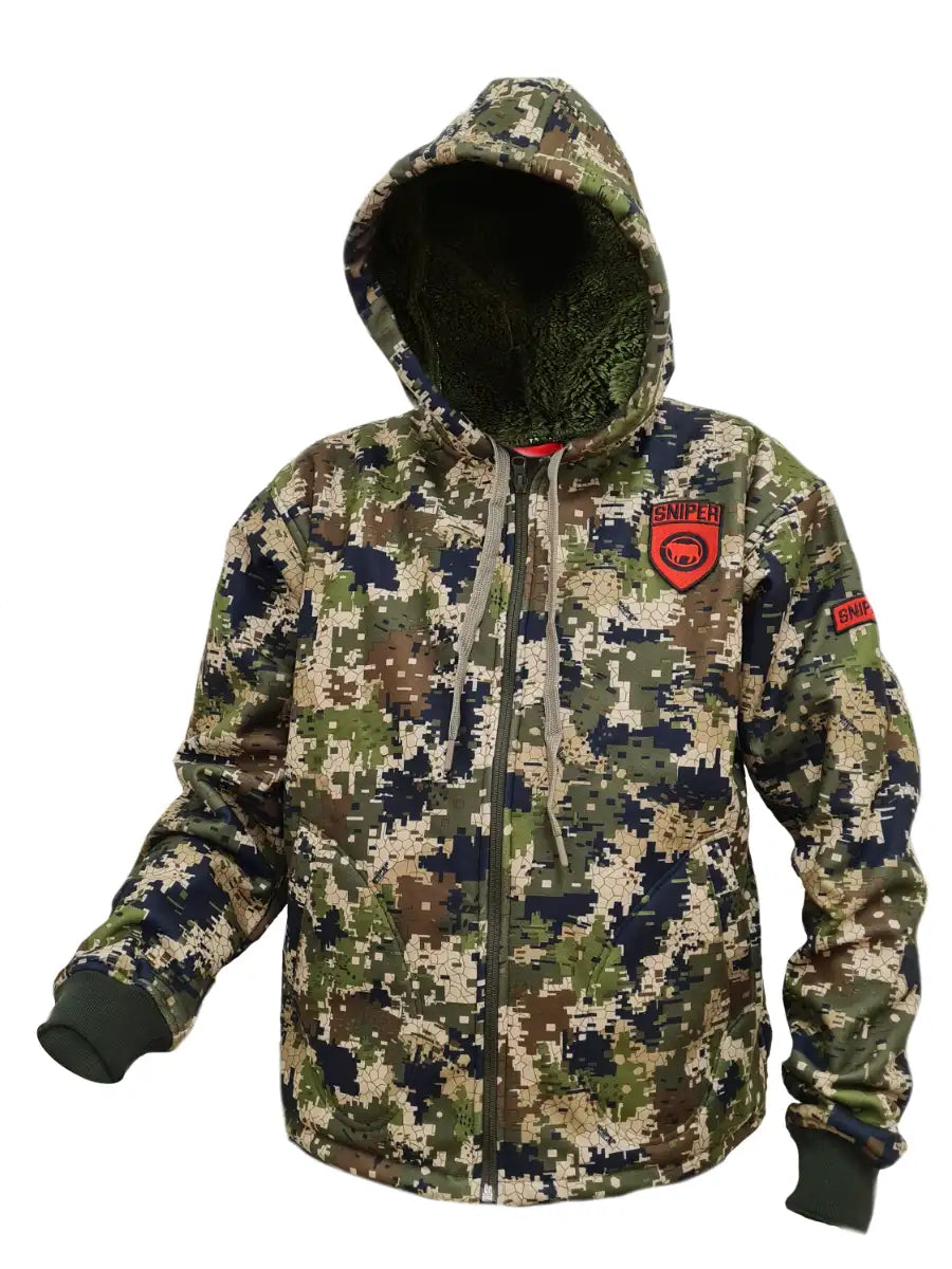 Kiddies Sherpa Hoody Pixelate Main image