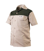 Kiddies Adventure Colour Block S/S Shirt - Khaki/Military