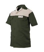Kiddies Adventure Colour Block S/S Shirt - Military/Khaki