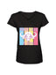 Black Melange Hunt Like A Girl Ladies T/Shirt