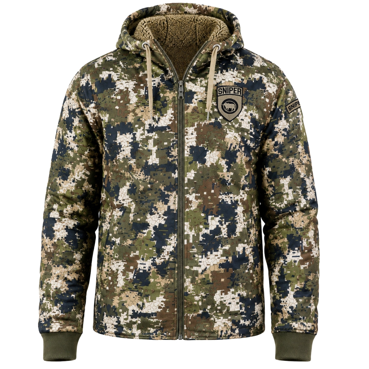 Pixelate Mens Sherpa Hoody Main image
