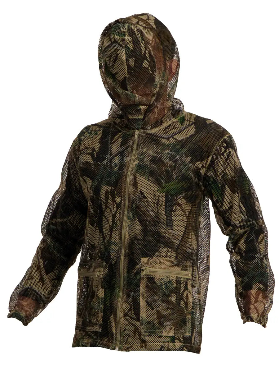 Men's Zip Mesh Hooded Top