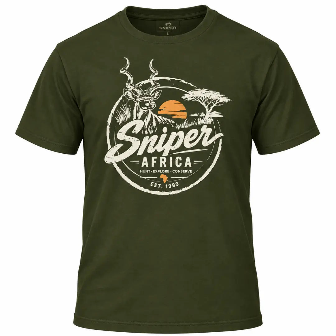 Kudu Mens T - Shirt - Military Olive