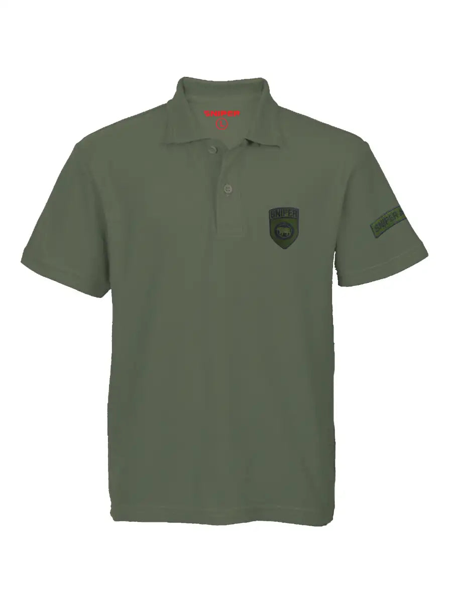Golfer Shield Logo Olive