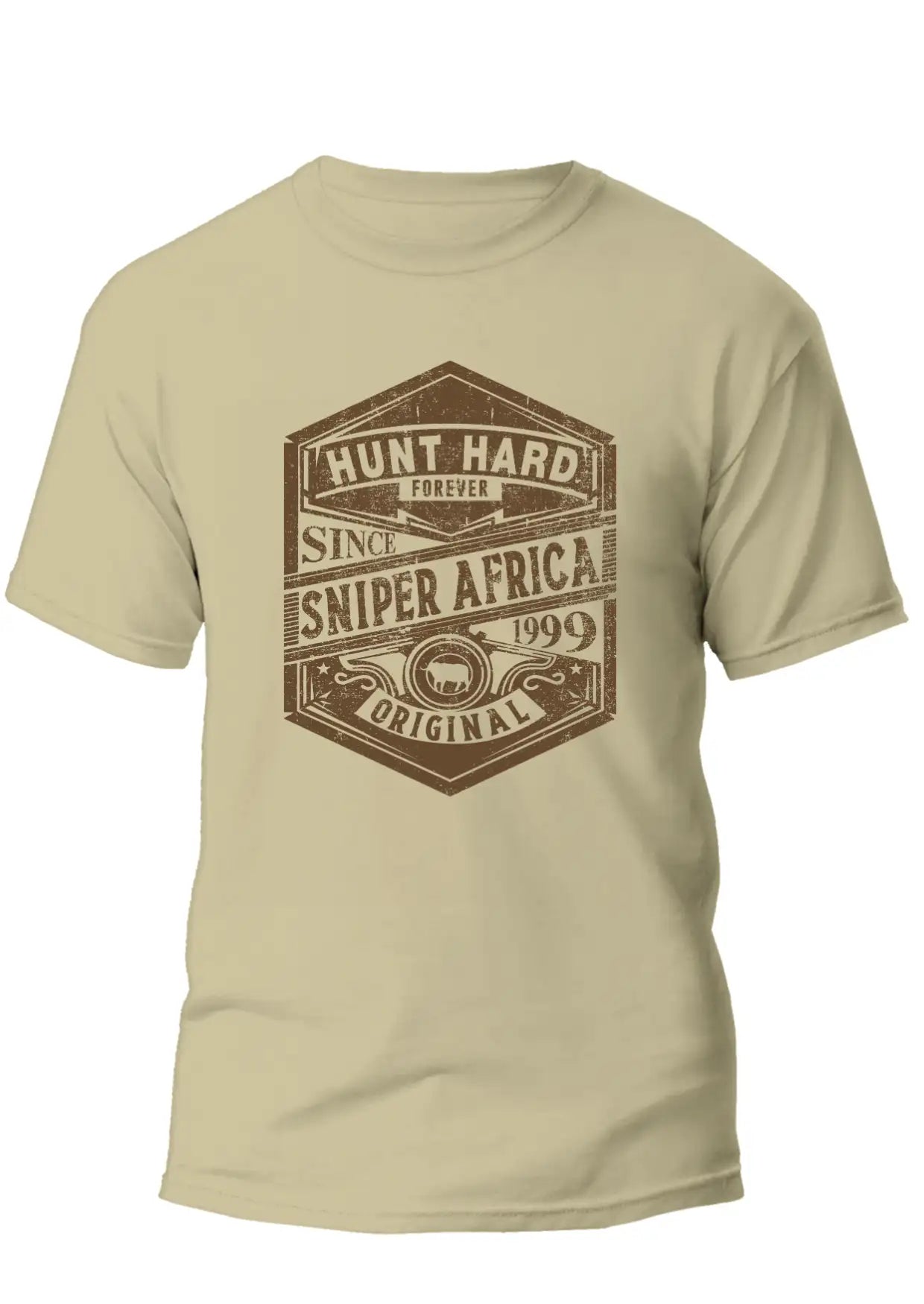 Hunt Hard Mens T - Shirt - Dark Stone