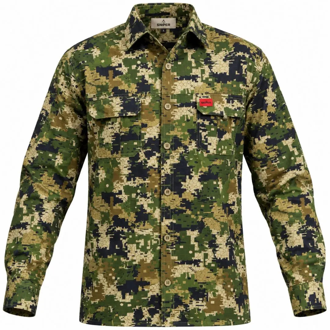 Men's Adventure L/S Shirt Pixelate