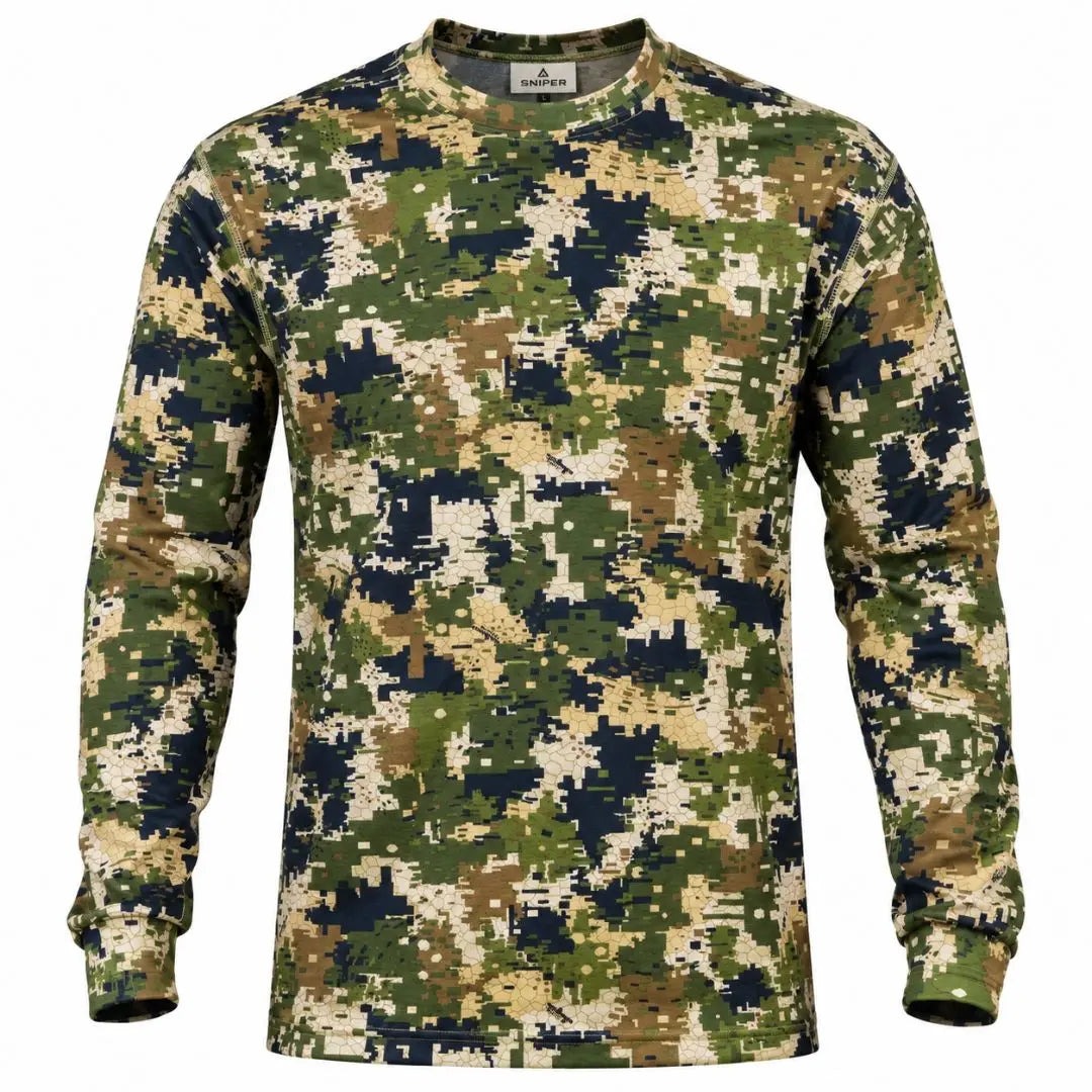 Sniper Africa Long Sleeve T-Shirt Pixelate product image