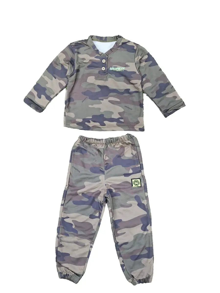 Boys Combo Set Long Sleeve Woodlands