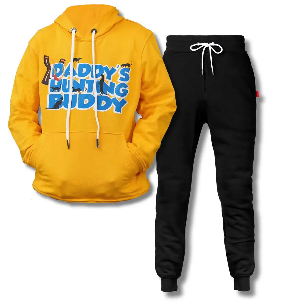Kids Unbrushed Fleece Combo -Yellow/Black